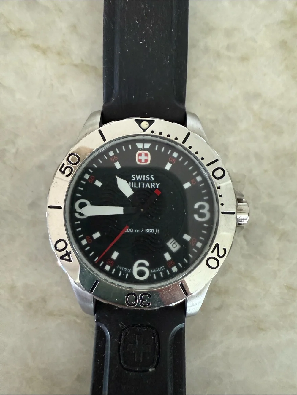 Swiss Military 7217X 200m 40mm Quartz Watch In Good Condition